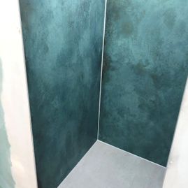 Duschbereich mit XXL Fliesen